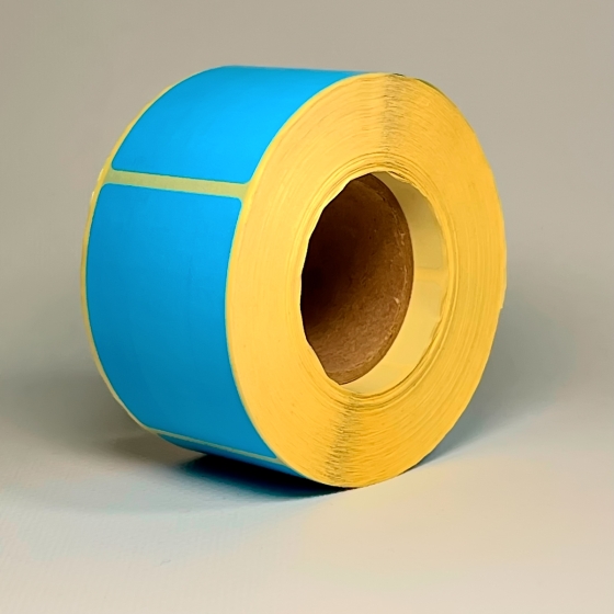 Термоэтикетка ЭКО 58х60 мм (500 шт, синяя, втулка 40 мм)