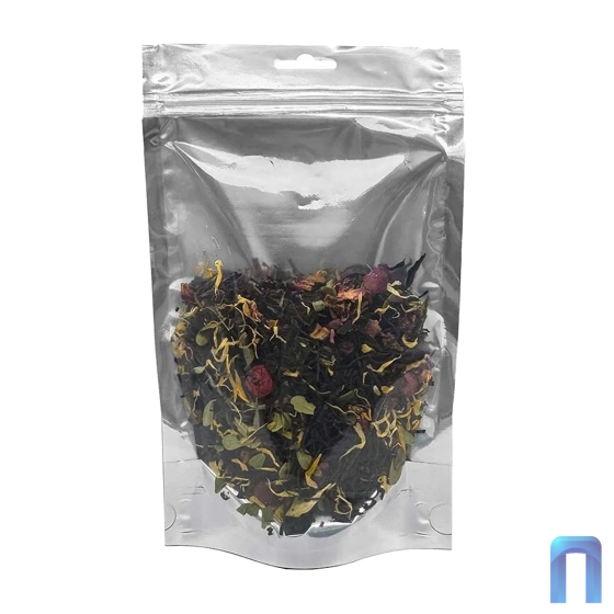 Дой Пак метал. Черный матовый с прозрачной стенкой 150×240+(40+40) (50шт/уп)