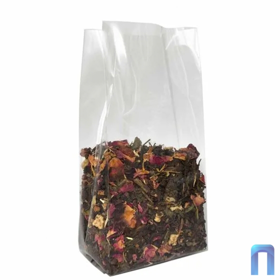 Пакет с центральным швом БОПП (Прозрачный) 60+40х180 (50шт/уп)