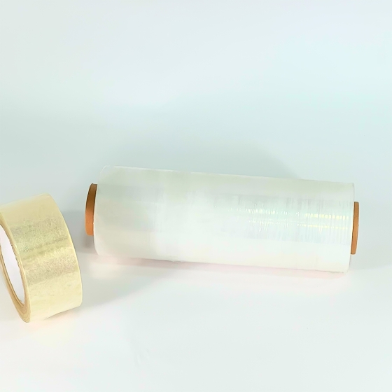 Стрейч пленка первичная 250 мм (1 кг, 20 мкм)