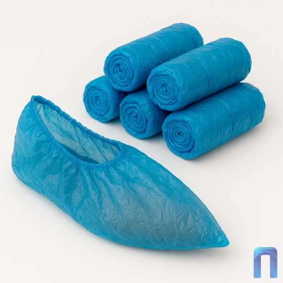 Бахилы п/эт. Эконом, гладкие 1.8гр  (100 шт/уп)