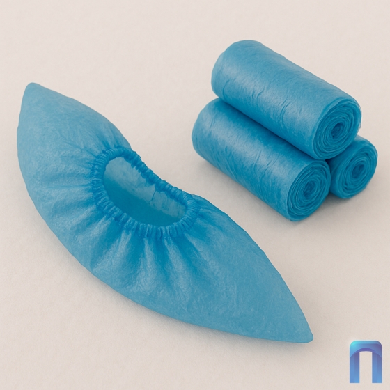 Бахилы п/эт. Эконом, текстурированные 1.8гр  (100 шт/уп)