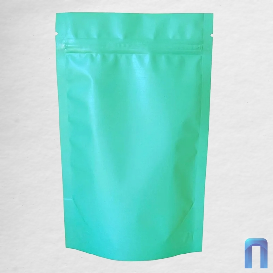 Пакет Дой Пак с замком металлизированный Бирюзовый матовый 130×210+(40+40) (50шт/уп)