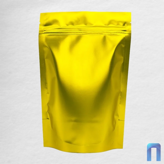 Пакет Дой Пак с замком метал. Золотой матовый 135×200+(40+40) (50шт/уп)