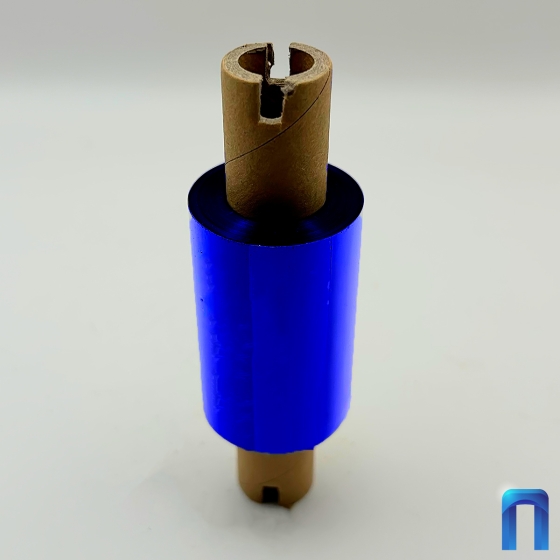 Риббон Wax Blue 55мм - 74м - 0,5" - 110мм - OUT