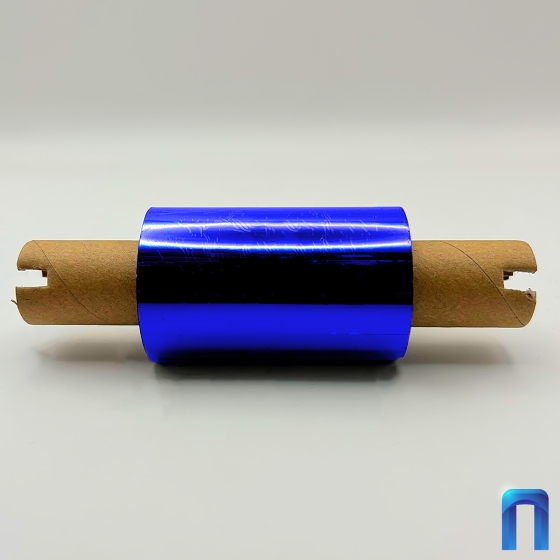 Риббон Wax Blue 55мм - 74м - 0,5" - 110мм - OUT