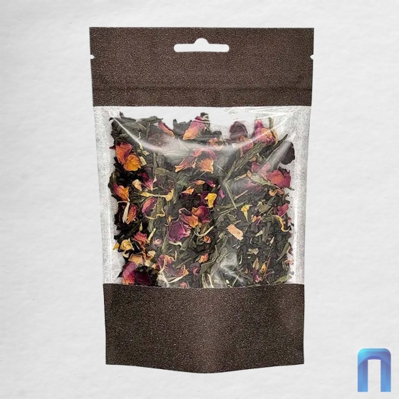 Пакет Дой Пак с замком Бумажный КОРИЧНЕВЫЙ с окном 100 мм 120×185+(35+35) П497 тёмный с евро (50шт/уп)