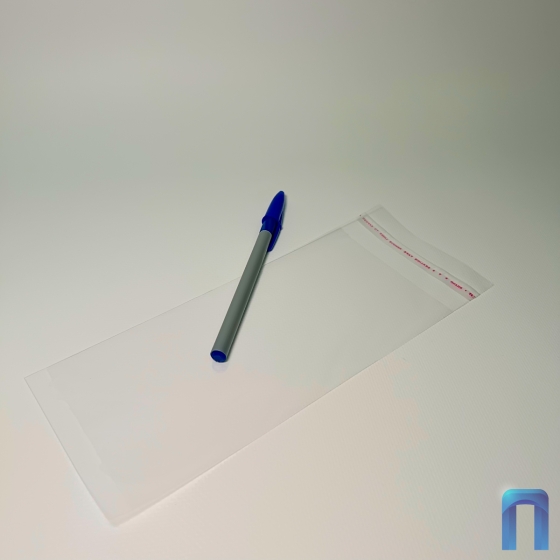 Пакет ПП 9х20 см с клеевым клапаном 3 см (25 мкм, 200 шт в упаковке)