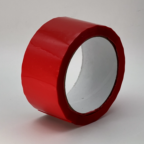 Клейкая лента 48 мм х 66 м (упаковочная, красная, 45 мкм)