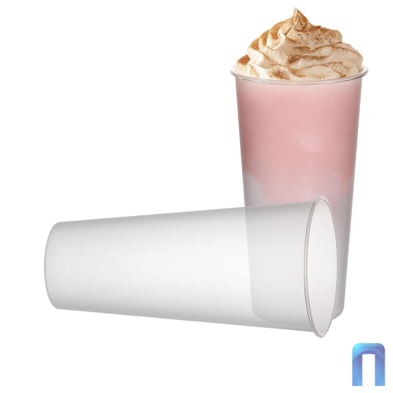 Стакан Бабл Ти 650мл PP (d=90мм, прозрачный матовый, 25 шт/уп)