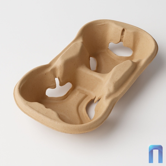 Держатель для 2-х стаканов бурый (150 шт/уп)