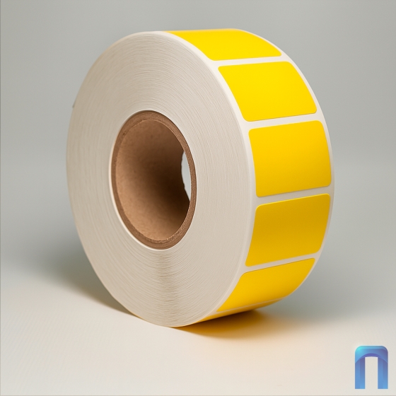 Термоэтикетка ЭКО 30х20 мм (2000 шт, жёлтая, втулка 40 мм)