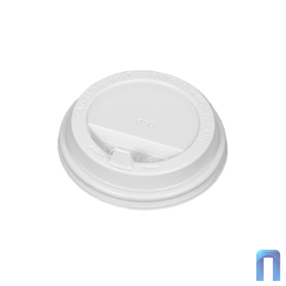 Крышка для стакана 90мм с клапаном PP (Белая, 100 шт/уп)