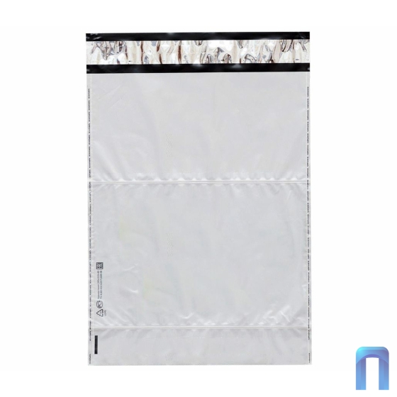 Курьерский пакет 240х320+40 мм (50 мкм, с карманом, белый, 1000 шт в упаковке)