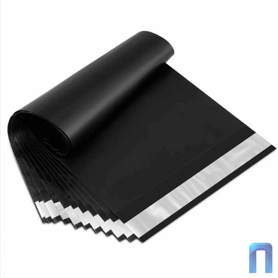 Курьерский пакет 300х400+40 мм (50 мкм, черный, 50 шт в упаковке)