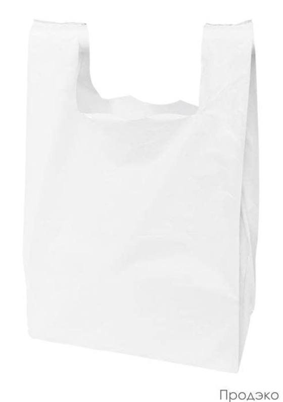 Пакет-майка ПНД 13мкм белый (38+23х70 см,100шт в упаковке)