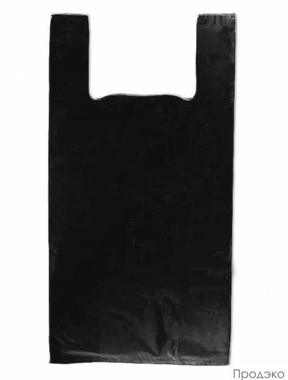 Пакет-майка ПНД 13мкм черный (38+23х70 см,100шт в упаковке)