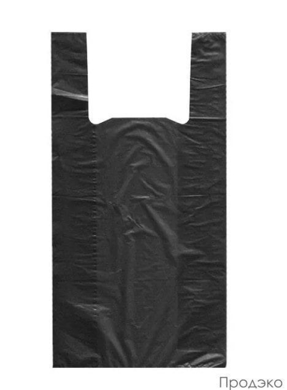 Пакет-майка ПНД 22мкм черный (45+30х75 см,100шт в упаковке)