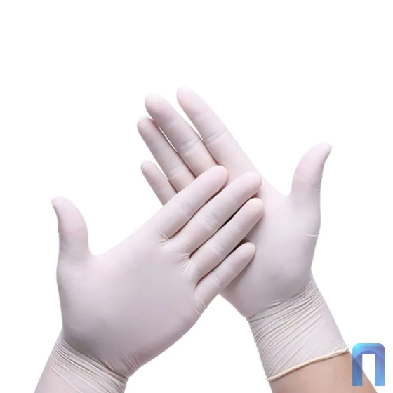 Перчатки стерильные Неопудренные Латексные смотровые (M, белые, 500 пар)