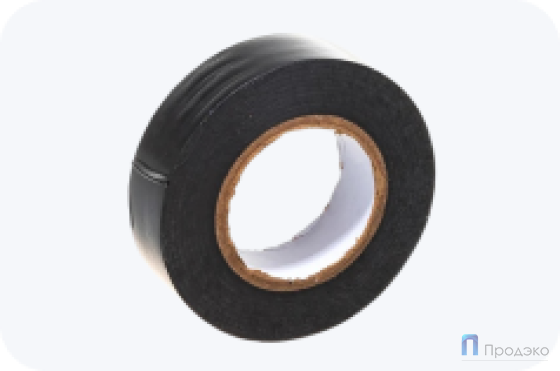 Изолента 19 мм х 6,4 м (чёрная, 450 мкм)