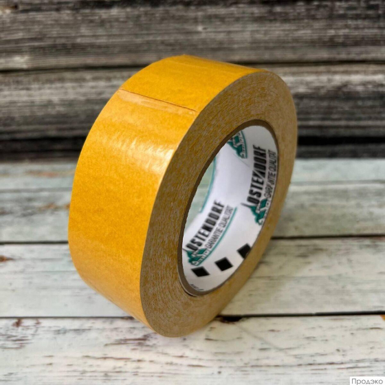 Клейкая лента двухсторонняя 38 мм х 25 м (тканевая)