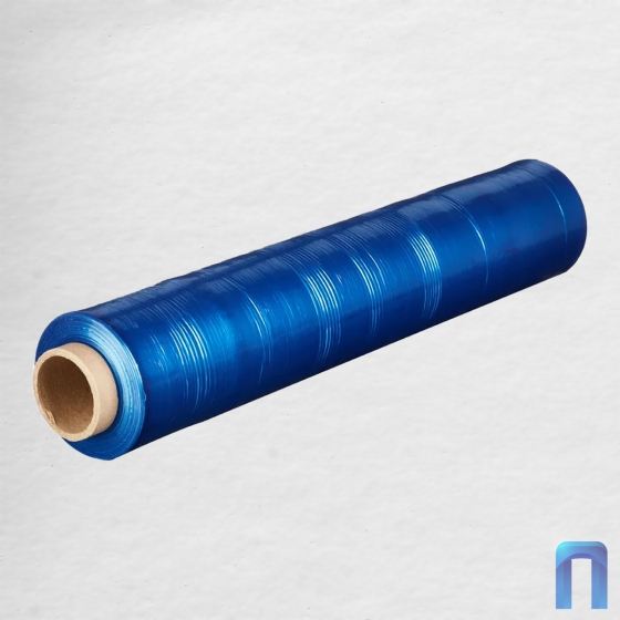 Стрейч пленка первичная 500 мм (2 кг, 23 мкм, синия)