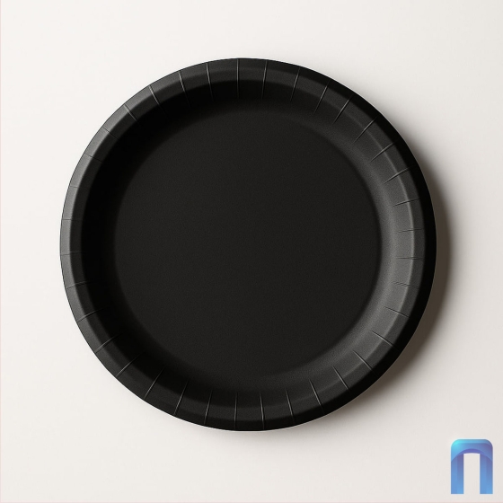 Тарелка Черная Ø180мм (50 шт/уп)