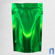 Пакет Дой Пак с замком метал. Зеленый глянец 135×200+(40+40) (50шт/уп)