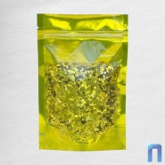 Пакет Дой Пак с замком метал. Золотой глянец ВНУТРИ с прозрачной стенкой 120×180+(35+35) (50шт/уп)