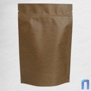 Пакет Дой Пак с замком Бумажный КОРИЧНЕВЫЙ 135×200+(35+35) (50шт/уп)