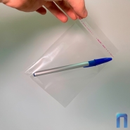 Пакет ПП 10х12 см с клеевым клапаном 3 см (25 мкм, 200 шт в упаковке)