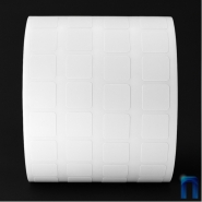 Этикетка термотрансферная полуглянец 15х15 мм (3000 шт, 4 ряда, втулка 40 мм)