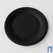 Тарелка Черная Ø230мм (50 шт/уп)