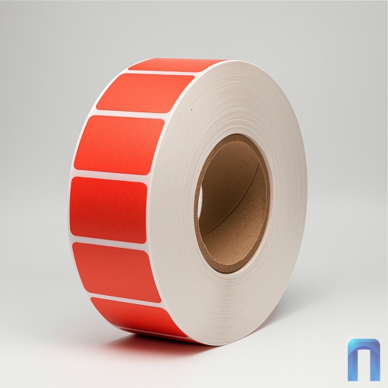 Термоэтикетка ЭКО 100х50 мм (1000 шт, красная, втулка 40 мм)