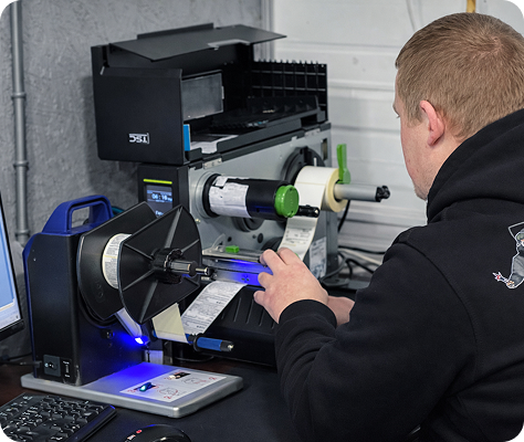 Процесс печати этикеток