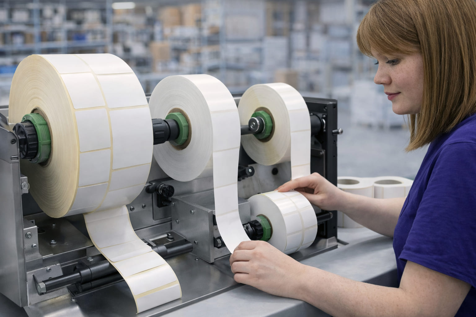 Перемотка рулонов этикеток